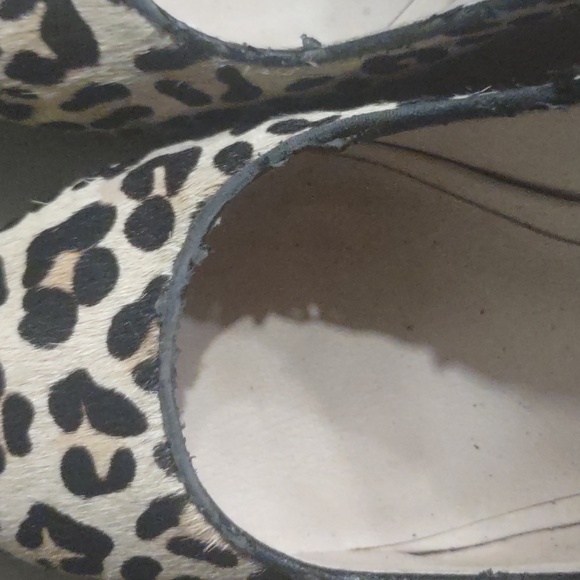 Shoes of Prey leather animal print w red wedges 38 - Picture 7 of 9